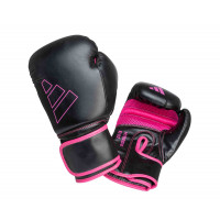 Перчатки боксерские Adidas Hybrid 80 adiH80 черно-розовый