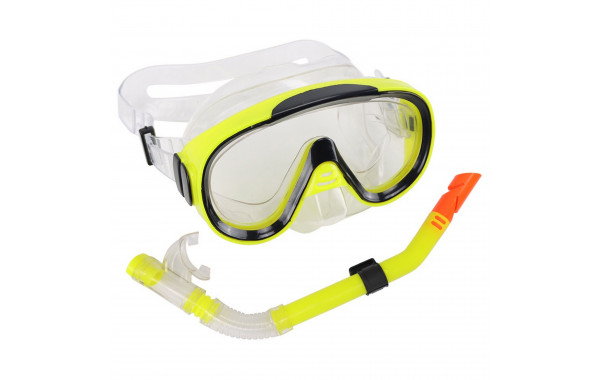 Набор для плавания Sportex юниорский, маска+трубка (ПВХ) E39246-3 желтый 600_380