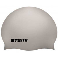 Шапочка для плавания Atemi SC109 силикон, серебряный