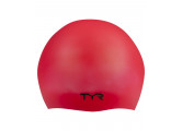 Шапочка для плавания TYR Wrinkle Free Silicone Cap, силикон, LCS\610 красный