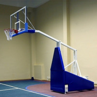 Стойка баскетбольная профессиональная мобильная складная с гидромеханизмом Atlet вынос 225 см, без противовесов IMP-A19E