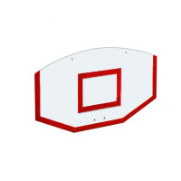 Щит стритбольный 120х75 поликарбонат (разметка красная) Dinamika ZSO-002113