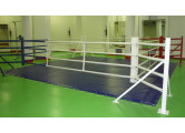 Ринг боксерский напольный Totalbox на упорах размер по канатам 4×4 м РНУ 4