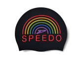 Шапочка для плавания Speedo Slogan Print Cap 8-0838516037 черно-мульти