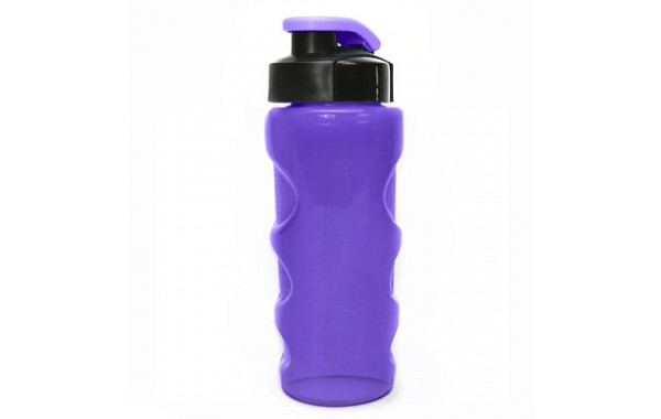 Бутылка для воды HEALTH and FITNESS, 500 ml., anatomic, прозрачно/фиолетовый КК0156 600_380