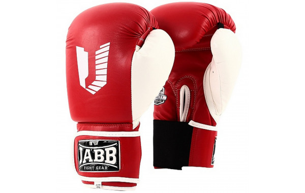 Перчатки боксерские (иск.кожа) 12ун Jabb JE-4056/Eu 56 красный\белый 600_380