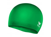 Шапочки для плавания подростковая TYR Wrinkle Free Junior Silicone Cap CSJR-326, зеленый, силикон