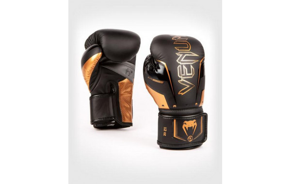 Перчатки Venum Elite Evo 04260-137-10oz черный\бронзовый 600_380