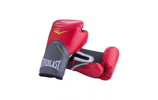 Перчатки тренировочные Everlast Pro Style Elite 2108E, 8oz, к/з, красный 600_380