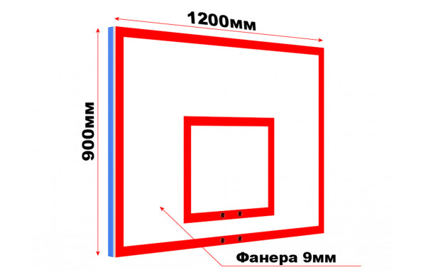 Щит тренировочный из фанеры на металлическом каркасе Glav 01.205 600_380