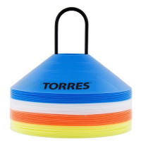 Фишки для разметки поля Torres TR1006, форма усеченных конусов, пластик, оранжевый, желтый, синий, белый