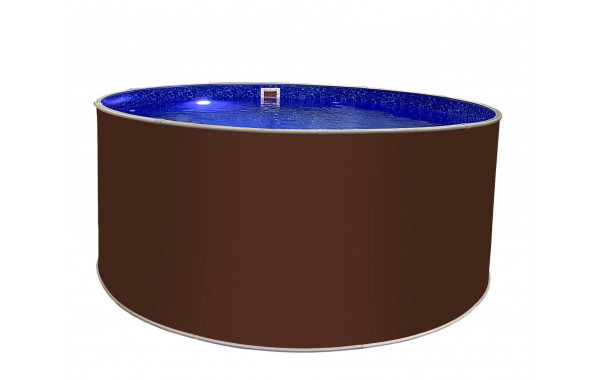 Круглый бассейн Лагуна 450х125см ТМ820/45011 темный шоколад (RAL 8017) 600_380