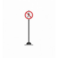 Дорожный знак Движение пешеходов запрещено Romana 057.96.00-01