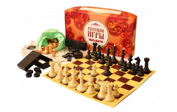 Набор Русские игры ( шахматы, шашки, лото) 03-002 600_380