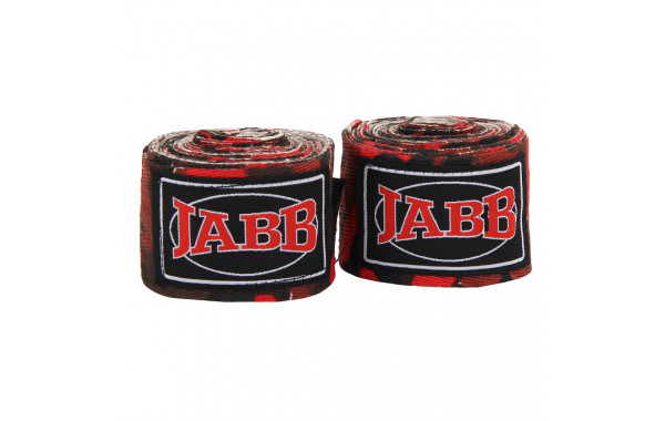Бинты боксерские Jabb JE-3030 красный/камуфляж 3,5 м 600_380
