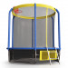Батут Perfexo, 14FT, 427 см с сеткой, лестницей, баскетбольным кольцом и сумкой для обуви Синий-желтый 75_75