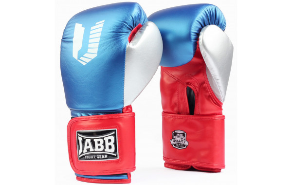 Перчатки боксерские (иск.кожа) 12ун Jabb JE-4081/US Ring синий\красный\серебро 600_380