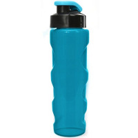 Бутылка для воды HEALTH and FITNESS, 700 ml., anatomic, прозрачно/морской зеленый КК0162