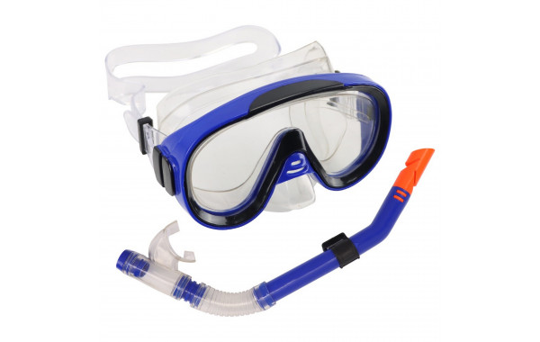Набор для плавания Sportex юниорский, маска+трубка (ПВХ) E39246-1 синий 600_380
