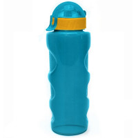 Бутылка для воды LIFESTYLE со шнурком, 500 ml., anatomic, прозрачно/морской зеленый КК0157
