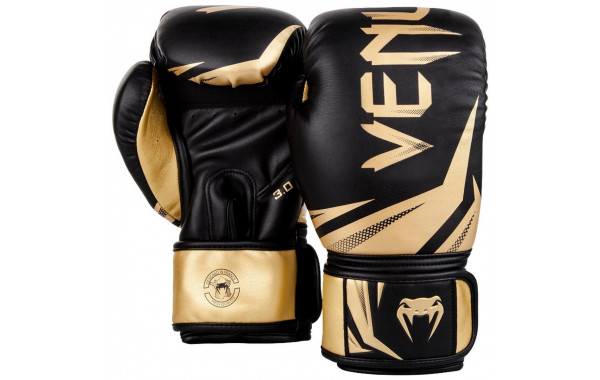 Перчатки Venum Challenger 3.0 03525-126-12oz черный\золотой 600_380