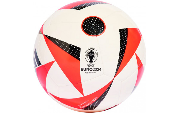 Мяч футбольный Adidas Euro24 Club IN9372, р.5, ТПУ, 12 пан., маш.сш., бело-красно-черный 600_380