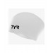 Шапочка для плавания TYR Long Hair Wrinkle-Free Silicone Cap LCSL\100 белый 75_75