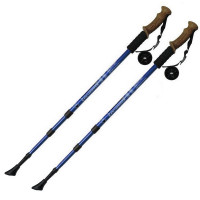 Палки для скандинавской ходьбы Sportex телескопическая, 3-х секционная F18437 синий