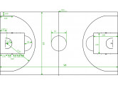 Разметка игрового поля баскетбол