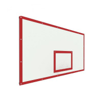 Щит баскетбольный игровой 180х105 фанера на раме (разметка красная) Dinamika ZSO-002099