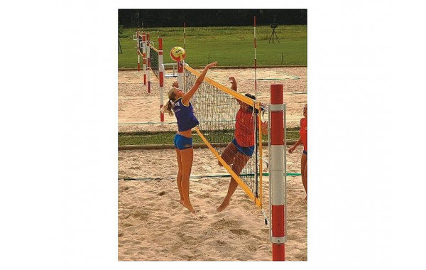 Сетка для пляжного волейбола ПрофСетка нить 2,5 мм 1,00 м х 8,50 м, черный 6025-03 600_380