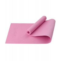 Коврик для йоги и фитнеса 183x61x0,8см Star Fit PVC FM-101 розовый пастель
