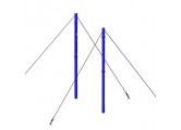 Стойки волейбольные универсальные круглые на растяжках с системой натяжения (цвет синий) Dinamika ZSO-004266