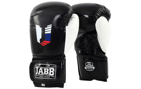 Боксерские перчатки Jabb JE-4078/US 48 черный/белый 12oz 600_380