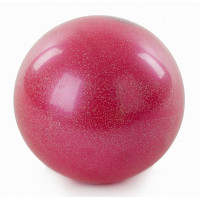 Мяч для художественной гимнастики 19 см AB2801B розовый металлик