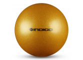 Мяч для художественной гимнастики d15см Indigo ПВХ IN119-GOLD золотой с блестками