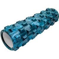 Ролик для йоги Sportex (синий гранит) 45х15см ЭВА\АБС RMB-45