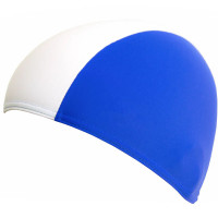 Шапочка для плавания Fashy Polyester Cap детская 3236-00-17 полиэстер, бело-синяя