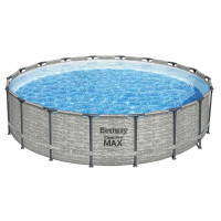 Каркасный бассейн Bestway Steel Pro Max 488x122 см (фильтр, лестница, тент) 5619E