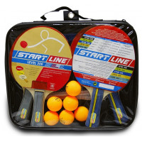 Набор для настольного тенниса Start line Level 200 4 ракетки 6 мячей+сетка