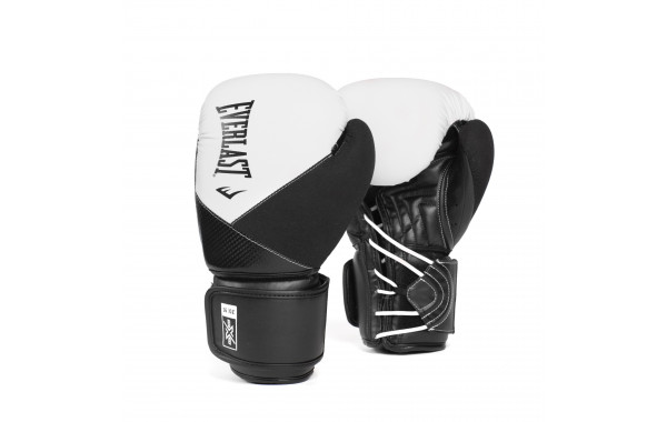 Перчатки тренировочные Everlast Protex PU 14oz P00003365-14 белый\черный 600_380