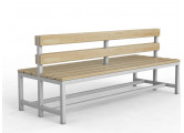 Скамейка для раздевалки со спинкой двухсторонняя, 250см Glav 10.300-2500
