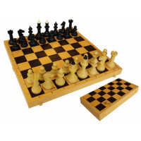 Шахматы обиходные с шахматной доской пластик 03-035