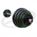 Диск олимпийский, полиуретановый, с 4-мя хватами, цвет черный с ярко зелеными полосами, 10кг Oxide Fitness OWP01 75_75