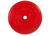Диск обрезиненный d31мм MB Barbell MB-PltC31-25 25 кг красный