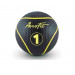 Набивной мяч 1 кг Aerofit AFMB1 черный\ желные полоски 75_75