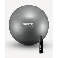 Фитбол d85см Star Fit антивзрыв, 1500 гр, с ручным насосом GB-109 серый