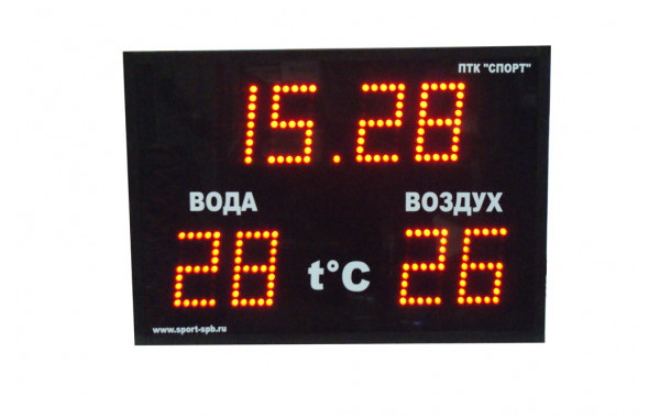 Часы-термометр - CT1.13-2t ПТК Спорт 017-0826 600_380