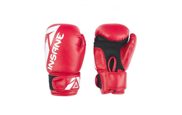 Перчатки боксерские Insane MARS, ПУ, красный, 10 oz 600_380