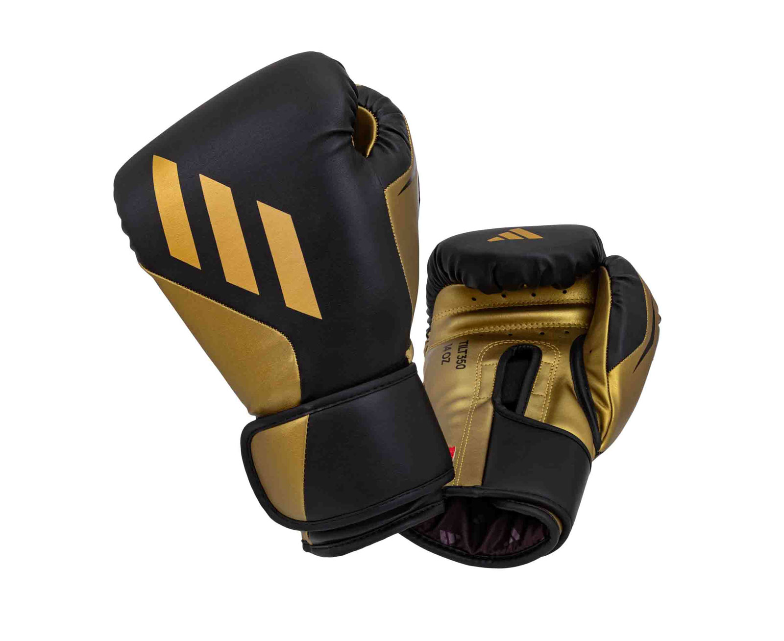 Перчатки боксерские Adidas Speed Tilt 350 SPD350VTG черно-золотой 1600_1308